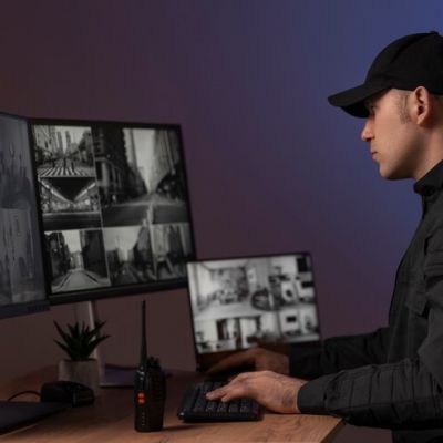 portrait male security guard with uniform 23 2150368726